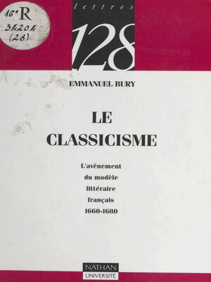 cover image of Le classicisme